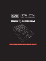 Rane Scratch Live TTM 57SL User manual