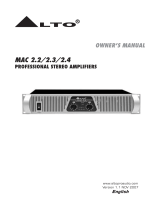 Alto MAC 2.4 Owner's manual