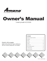Amana ACO1520A User manual