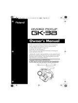 Roland GK-3B Owner's manual