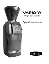 Baratza vario-w Owner's manual