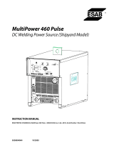 ESAB MultiPower 460 Pulse DC Welding Power Source (Shipyard Model) User manual