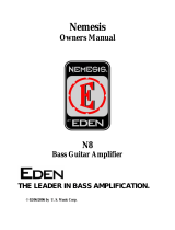 Eden Nemesis N8 Owner's manual