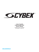 CYBEX 625T TREADMILL Owner's manual