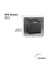 Velodyne Acoustics SC-1250, SC-8, SC-10, SC-12, S User manual