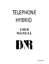 D&R Analoger Telefonhybrid 9,5" Owner's manual