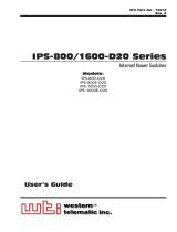 Western Telematic IPS-800-D20, IPS-800E-D20, IPS-1600-D20, IPS-1600E-D20 User manual