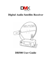 DMX Digital Audio Satellite Receiver DR500 User manual