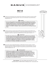 Sanus VISIONMOUNT LCD CEILING MOUNT-MC1A Owner's manual