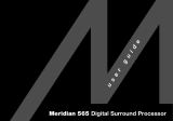 Meridian Audio 565 Digital Surround Processor User manual