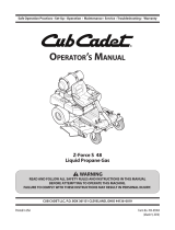 Cub Cadet Z-Force S 48 User manual