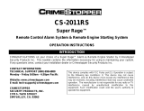 CrimeStopper CS-2011RS User manual