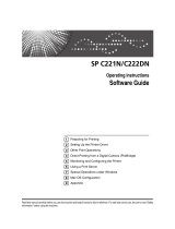 Ricoh AFICIO SP C221N Owner's manual