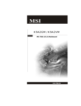 MSI K9A2GM Owner's manual