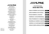 Alpine NVE-N077P Owner's manual