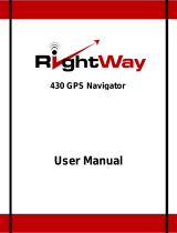 RightWay GPS Navigator RW 430 User manual