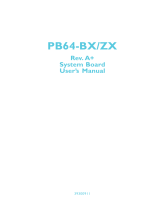 DFI PB64-BX User manual