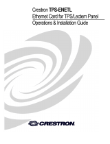 Crestron TPS-ENETL User manual