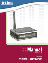 D-Link DP-G310 - AirPlus G Print Server User manual