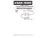 Black & Decker 2 AMP CHARGE RATE AUTOMATIC BATTERY MAINTAINER User manual