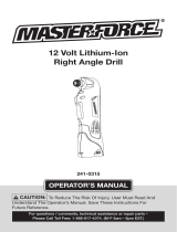 MasterForce 241-0315 User manual