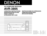 Denon AVR-3805 Owner's manual