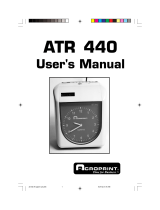Acroprint ATR 440 Owner's manual