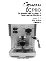 Capresso E Series User manual