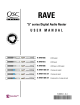 QSC RAVE User manual