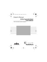 Radio Shack x-k-ka superwide Radar/lasar detector User manual