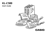 Casio KLC500 User manual