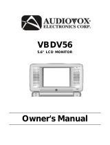 Audiovox VBDV56 User manual