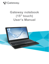 Gateway 15" touch User manual