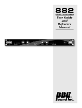 BBE 882 Sonic Maximizer User manual