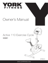 York Active 110 Owner's manual