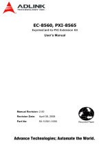 ADLINK Technology EC-8560/PXI-8565 User manual