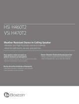 Boston Acoustics HSi H460T2 User manual