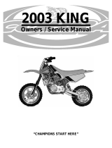 Cobra King 2003 User manual