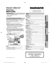 Magnavox MDV2300 Owner's manual