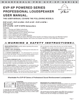 Wharfedale EVP-X15P User manual