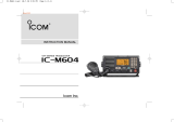 ICOM IC-M604 Owner's manual