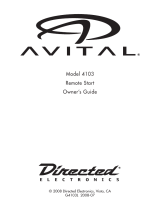 Avital 4103 Series User manual