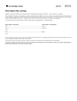 Cambridge Audio AZUR 651C User manual