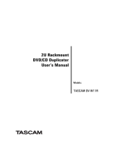 Tascam BD18xxL Controller User manual