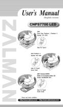 ZALMAN AMD Athlon 64 Socket 754 CPU User manual