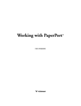 Visioneer WORKING WITH PAPERPORT FOR WINDOWS User manual