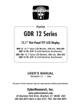 CyberResearch GDR 12 User manual