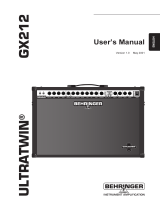 Behringer Ultratwin GX212 User manual