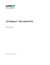 AMD ATI Radeon HD 5870 User manual