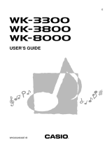 Casio WK-8000 User manual